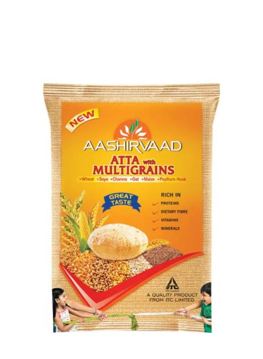 Aashirvaad Atta with Multigrains 5kg – meergranen atta meel kopen voor chapati en roti bij Kesaristoko