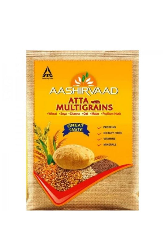 Aashirvaad Multigrains Atta 10kg – meergranen chapati meel kopen voor roti en Indiase gerechten bij Kesaristoko